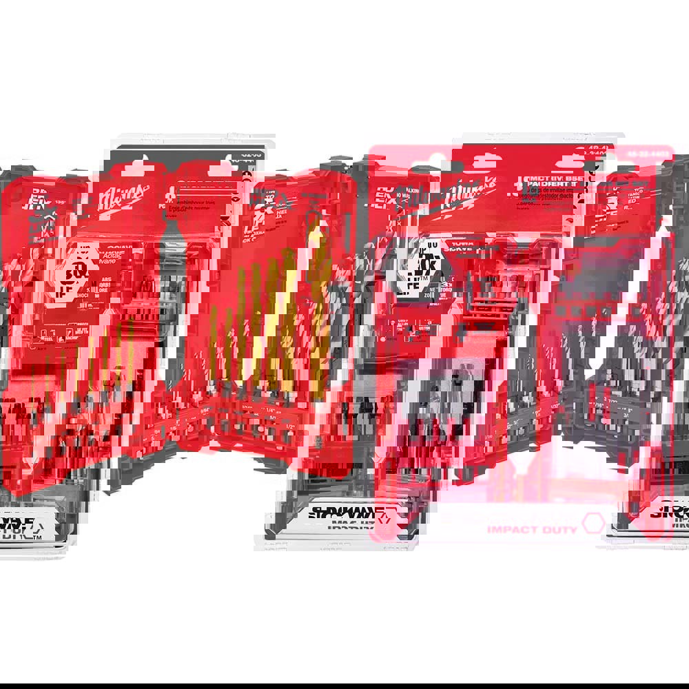 Drill Bit Set: Hex Shank Drill Bits, 15 Pc, 0.0625